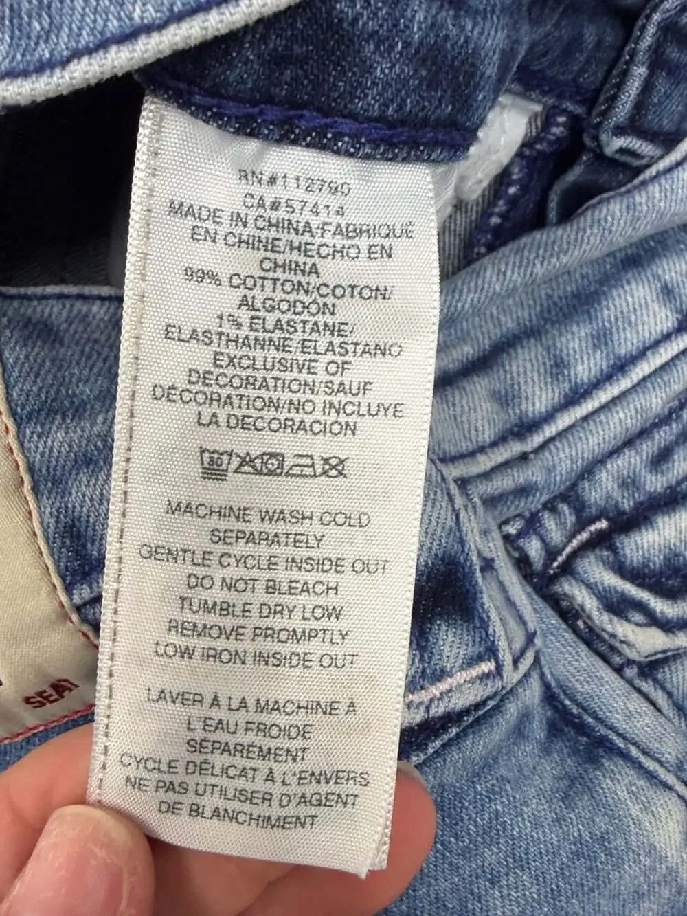 True Religion Rocco Relaxed Skinny Jeans Size 28